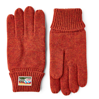 Hestra Raggwool Fingerhandschuhe Brick Red