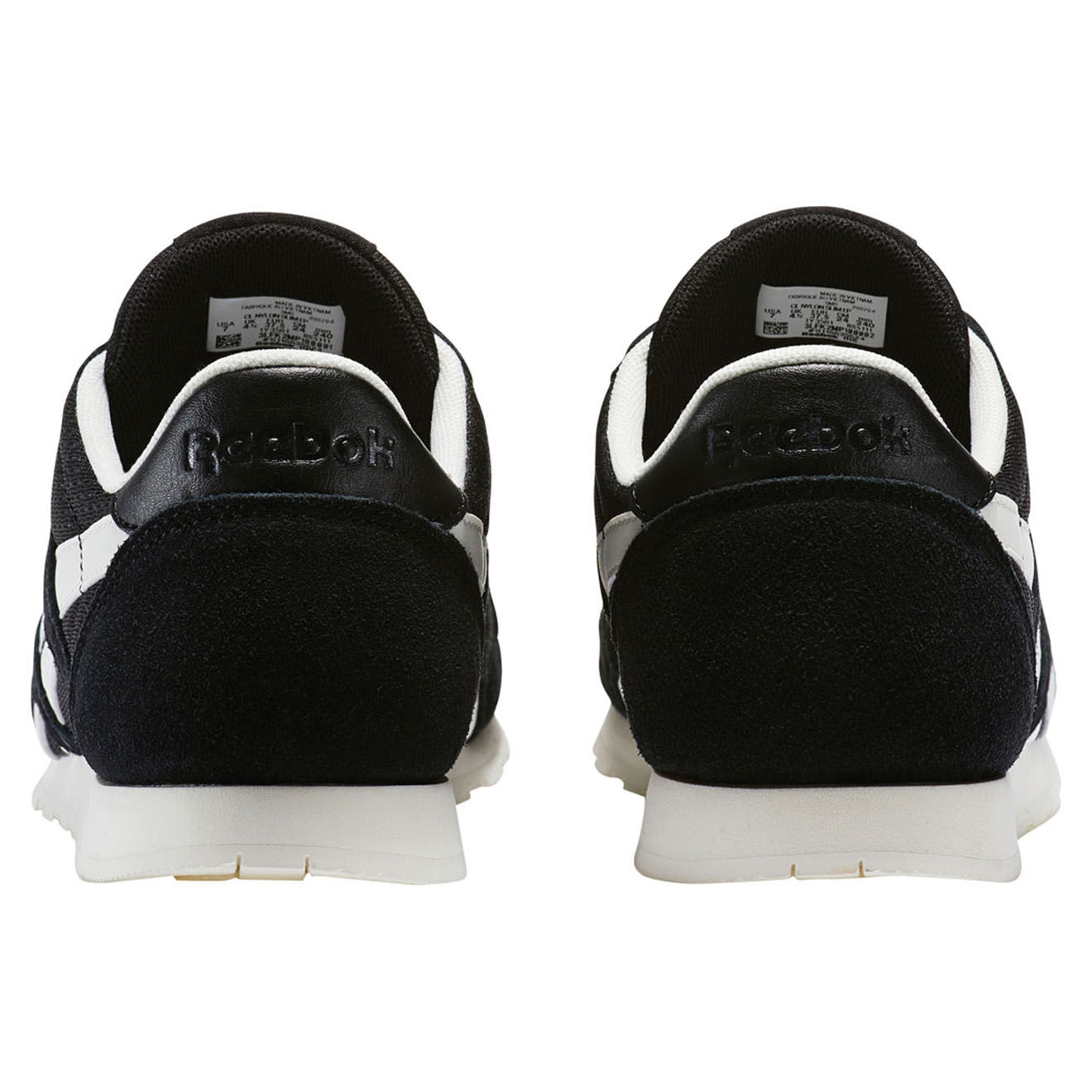 Reebok Baskets en Textile & Velours de Cuir Classic Nylon noires