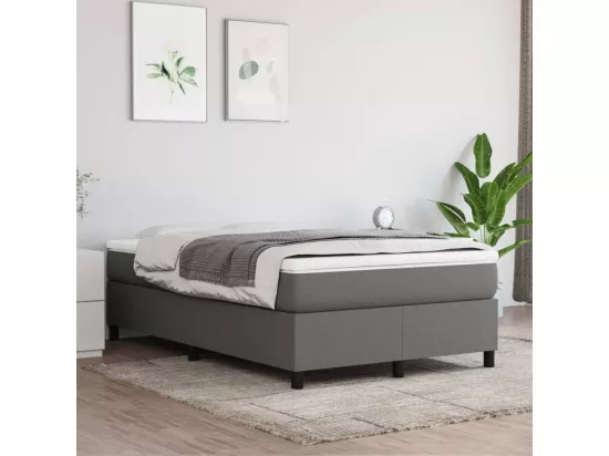 Sommier à lattes de lit Gris foncé 120x200 cm Tissu