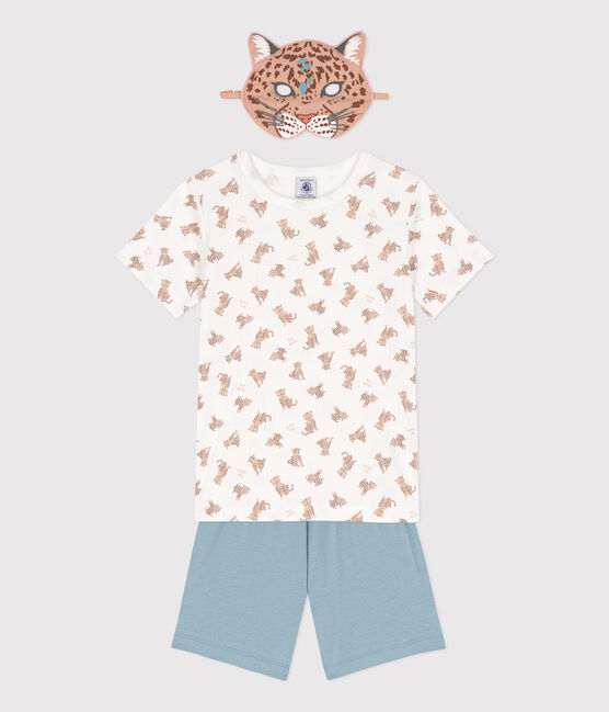 Pyjama motif animal avec masque en coton enfant