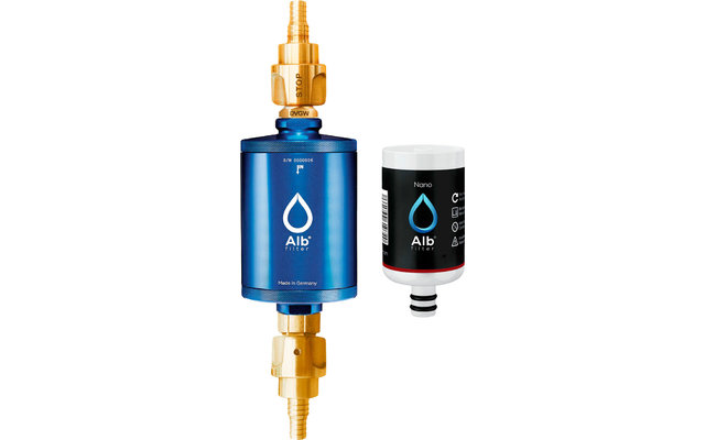 Alb Filter Travel Nano Trinkwasserfilter Keimsperre für den Festeinbau mit Geka Anschluss