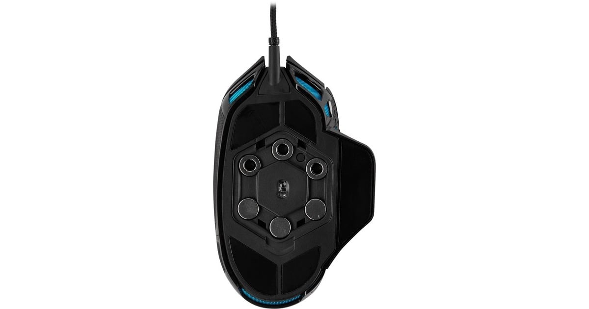 CorsairNightsword RGB gaming muis  (Zwart, 100 - 18,000 dpi, RGB leds)