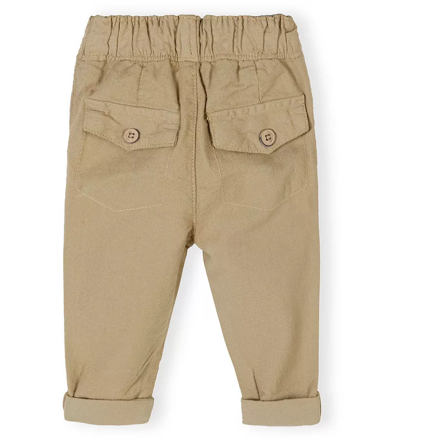 MINOTI Hemd und Hose im Set HellblauSandbraun