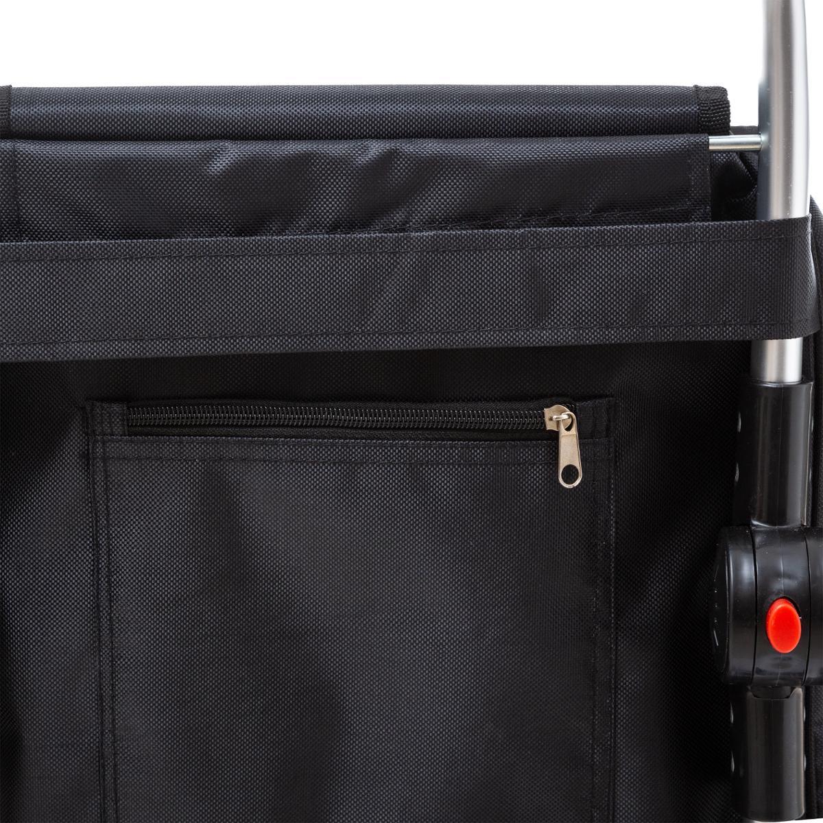 CHARIOT PLIANT 2 ROUES ALUMINIUM NOIR
