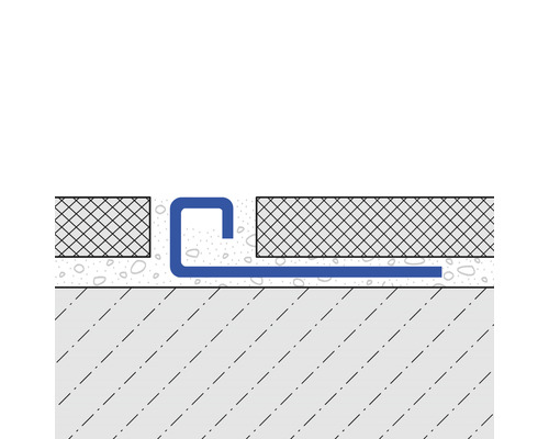 Dural Squareline DPSE 100 vierkant eindprofiel, 10 mm dik, 250 cm lang, roestvrij staal