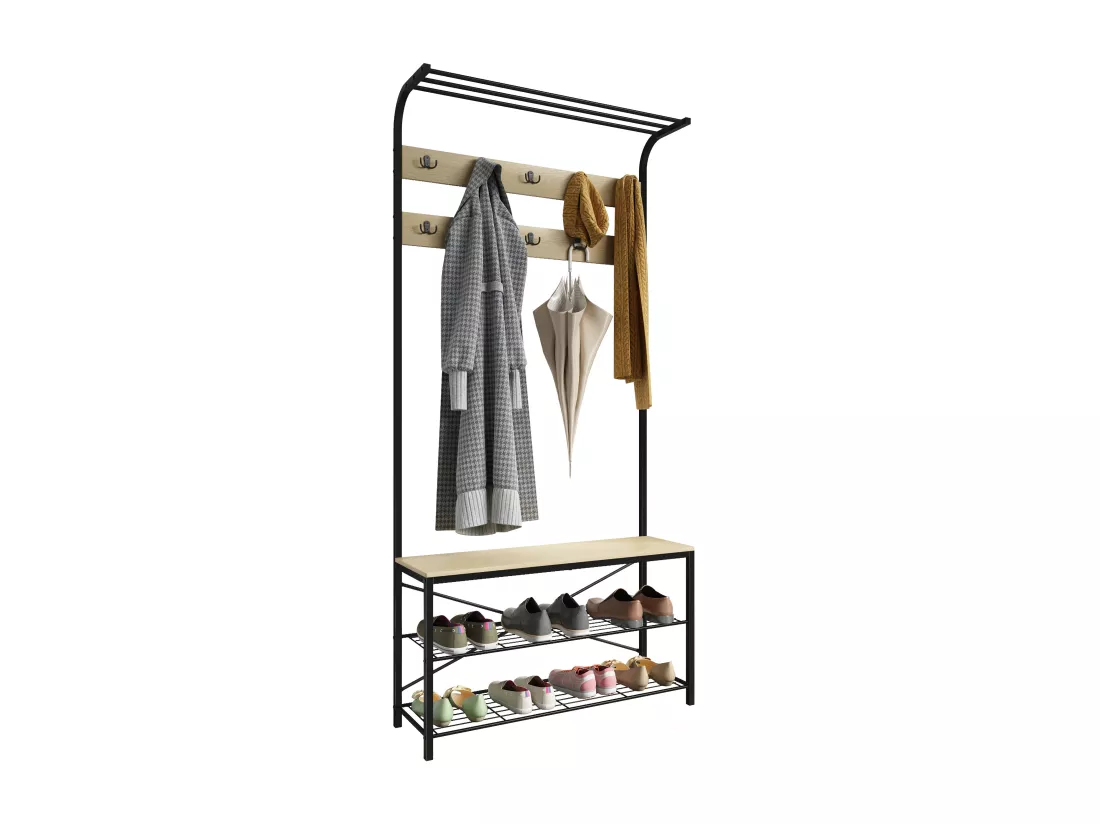 Vestiaire Banc Étagère à chaussures Taliro