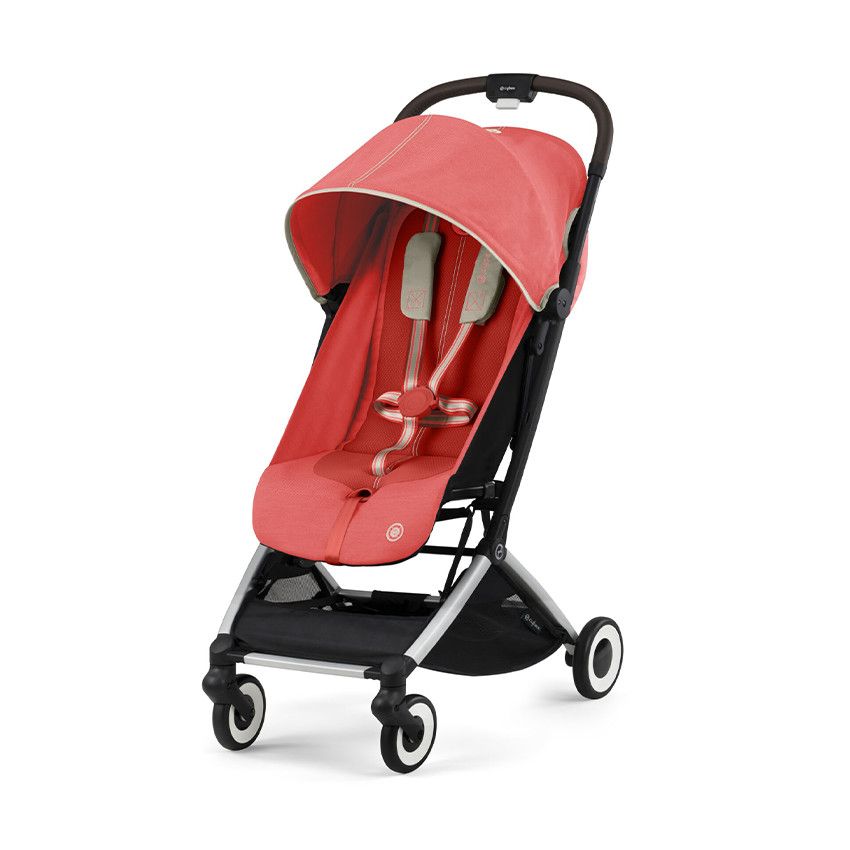 Poussette ultra-compacte Orfeo hibiscus red - Ecru