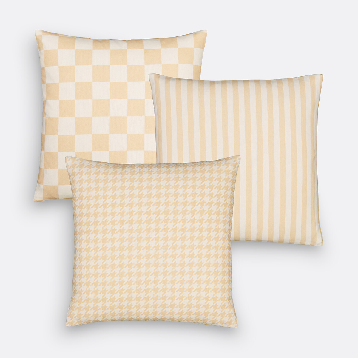 LA REDOUTE INTERIEURS<br>Conjunto de 3 capas de almofada 40x40 cm, Matto
