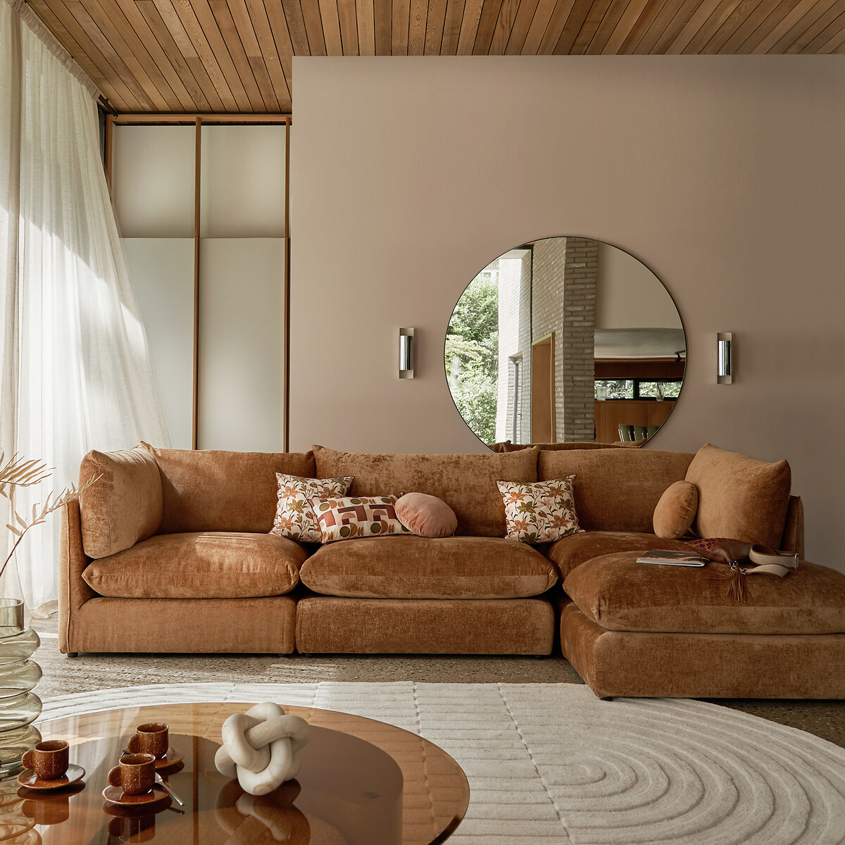 LA REDOUTE INTERIEURS<br>Tapete oval de lã, Malko