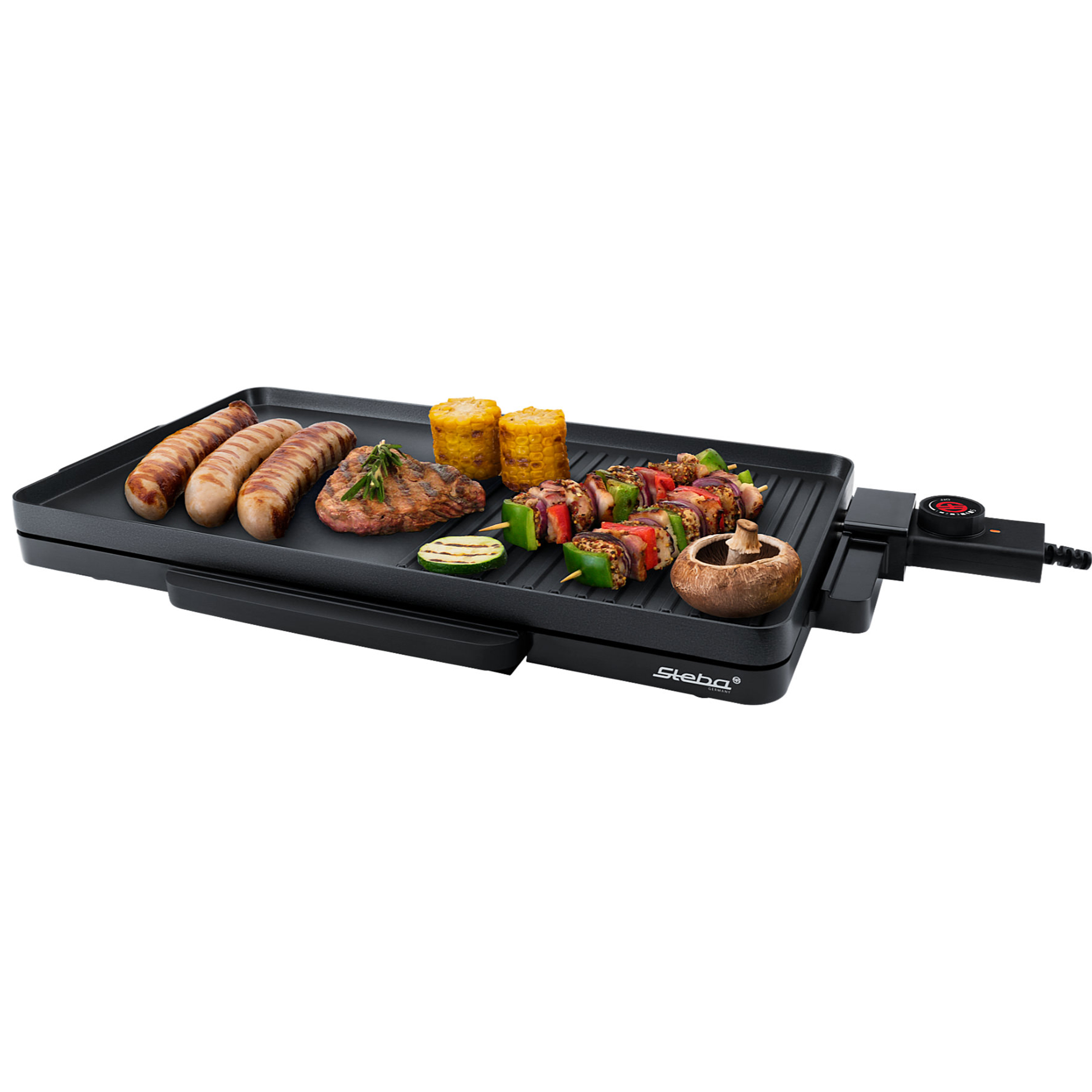 STEBA BBQ-Tischgrill VG 30 SLIM - schwarz - 2000 Watt