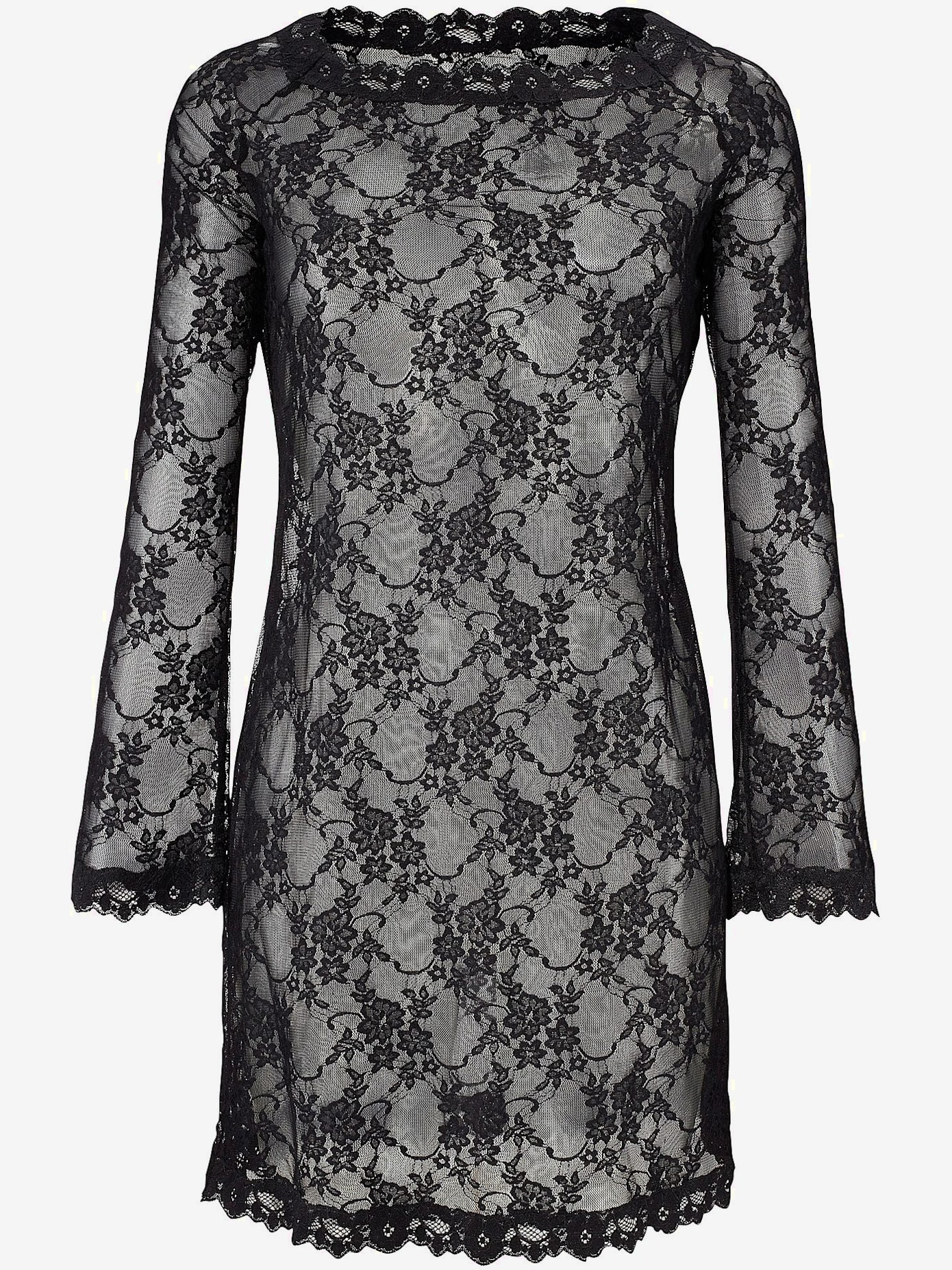 Robe en dentelle déshabillé érotique en dentelle élastique