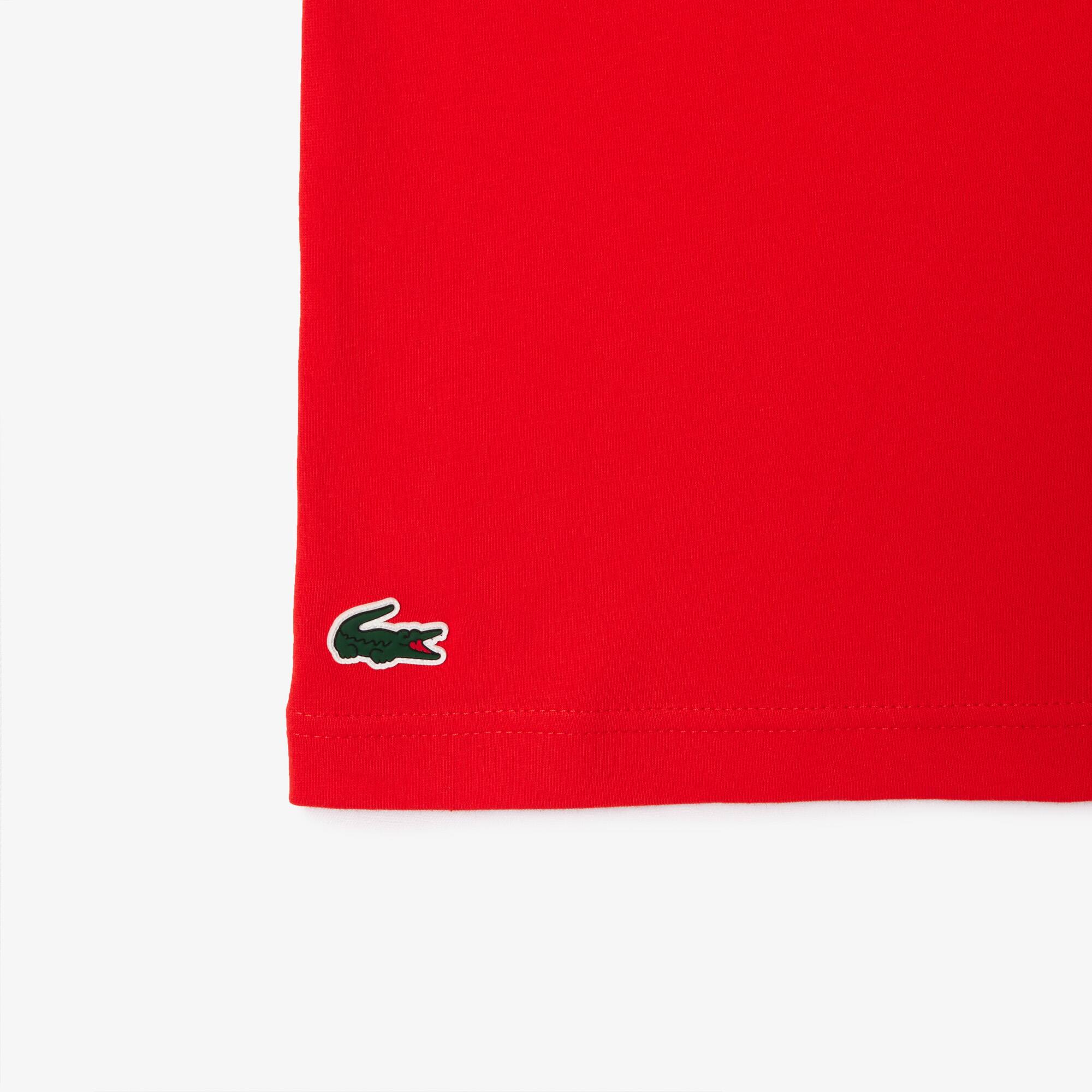 Ultra-Dry Sport T-Shirt mit Croc Aufdruck T-Shirts - Rot - Lacoste - Herren