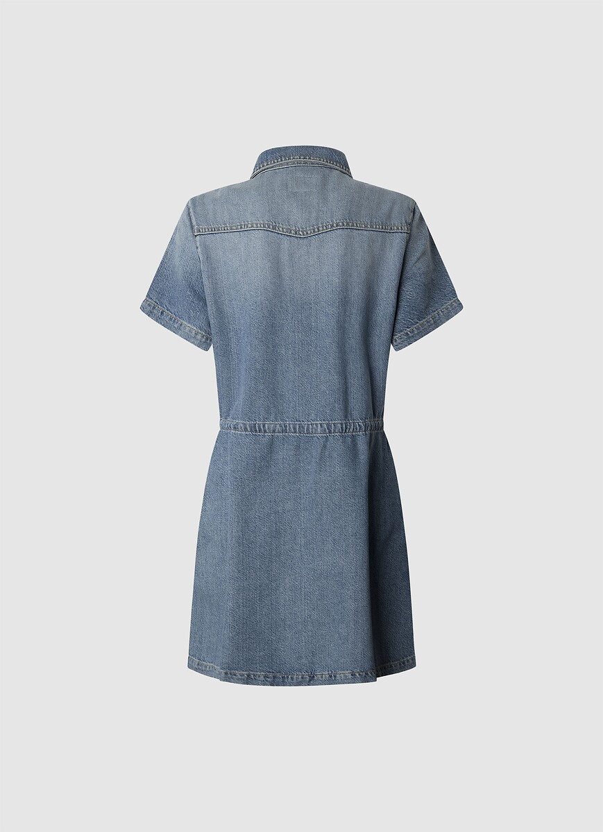 PEPE JEANS<br>Vestido jeans, mangas curtas