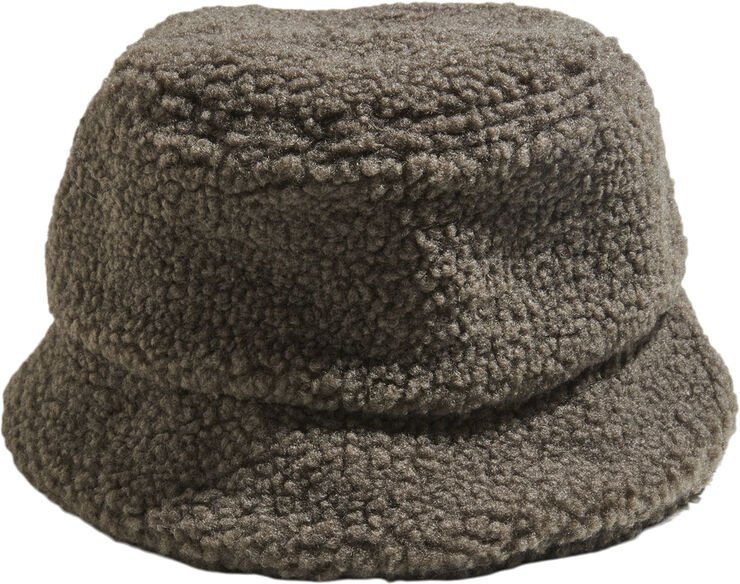 Pieces PCSULLA TEDDY BUCKET HAT Morel