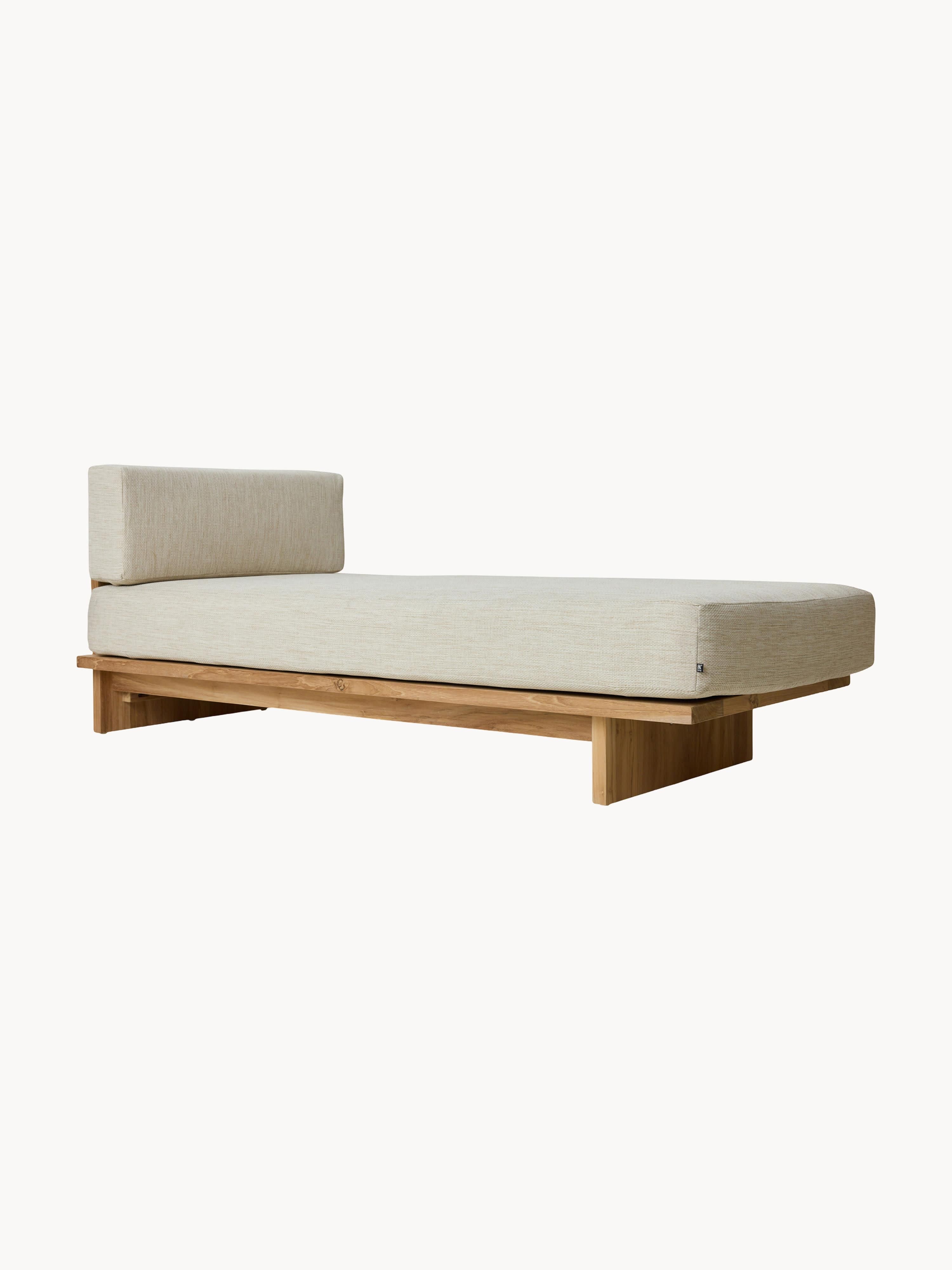 Tuin dagbed Deck Chair Natural van teakhout