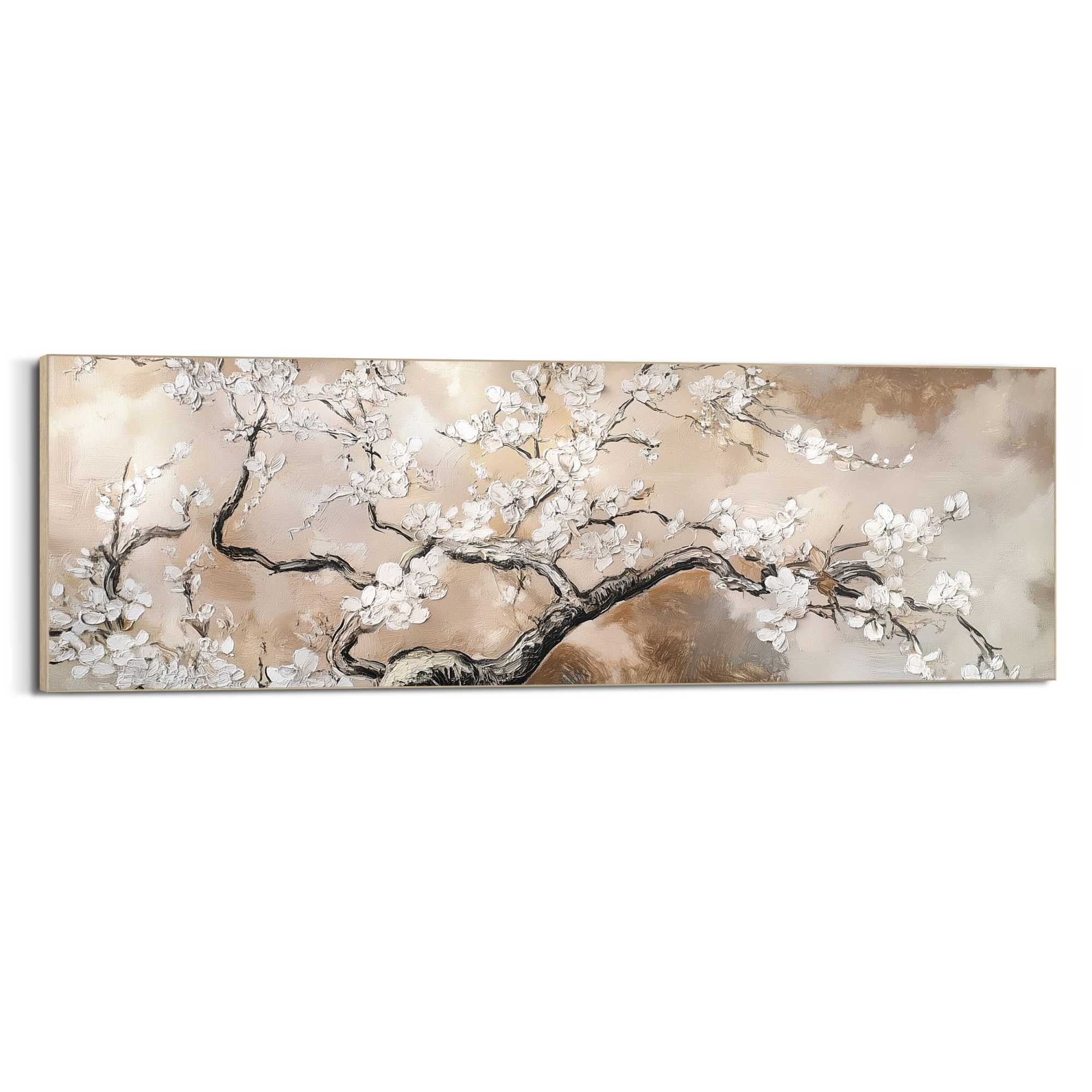 Reinders! Wandbild »Baum mit Blüte« Wohnzimmer - Beige - MDF - Blumen und Pflanzen - 156x52 cm