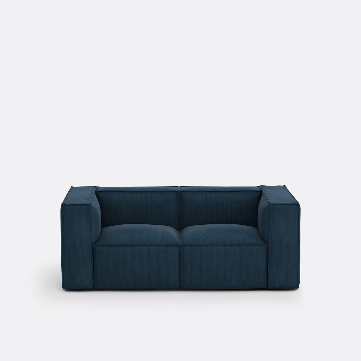 LA REDOUTE INTERIEURS<br>Sofá modular, 2 lugares, veludo cotelê, Seven