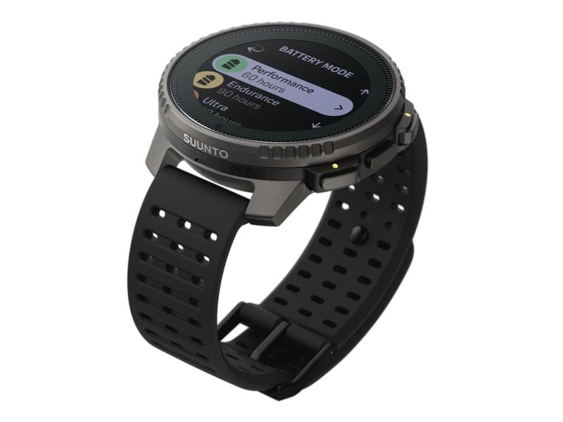 SUUNTO Sportuhr Vertical Titanium Solar Schwarz Abenteuer-Uhr für Outdoor-Expeditionen mit Solarladung