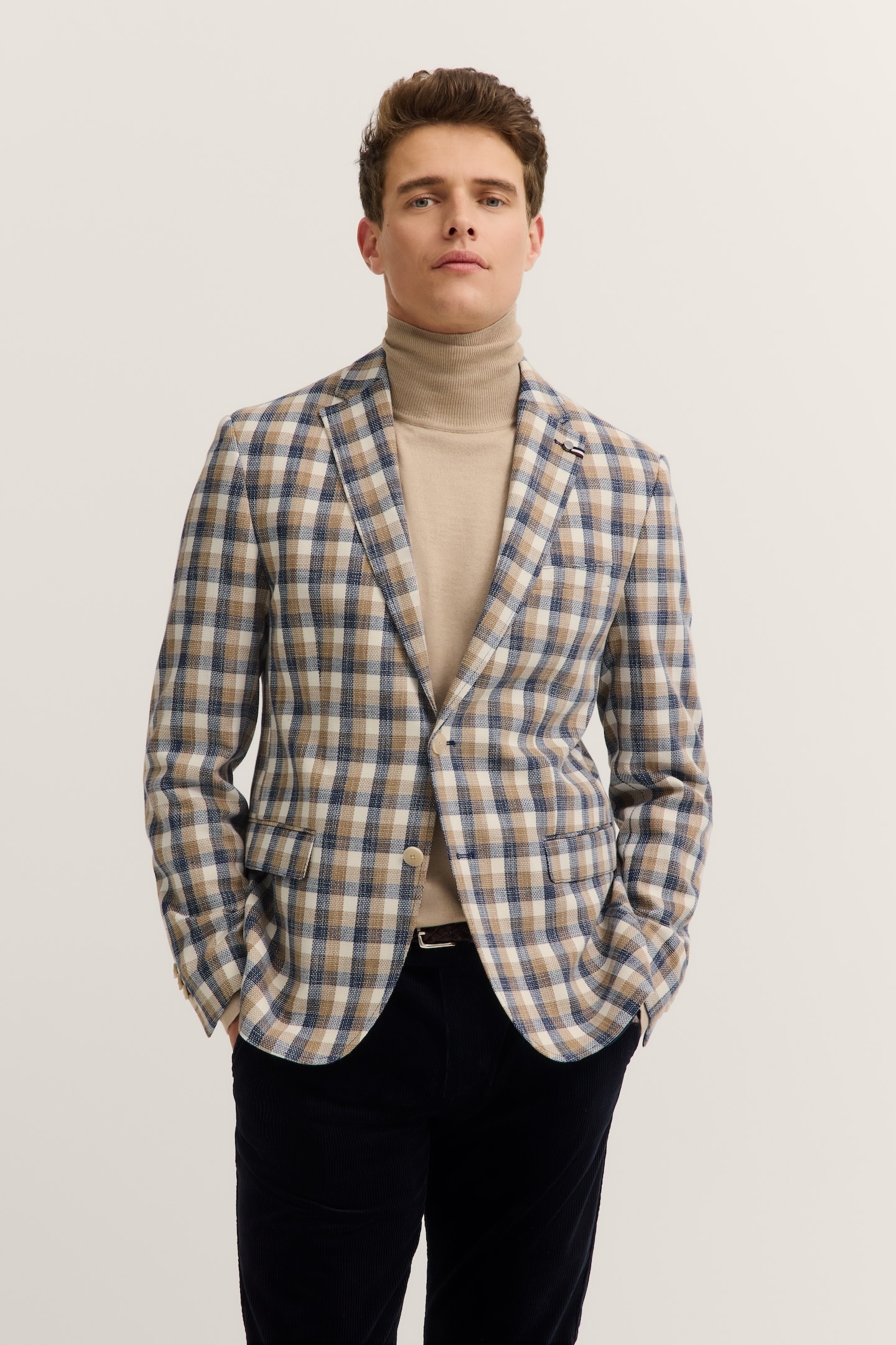 bugatti Sakko »Modern Fit«, kariert mit Stretch-Futter