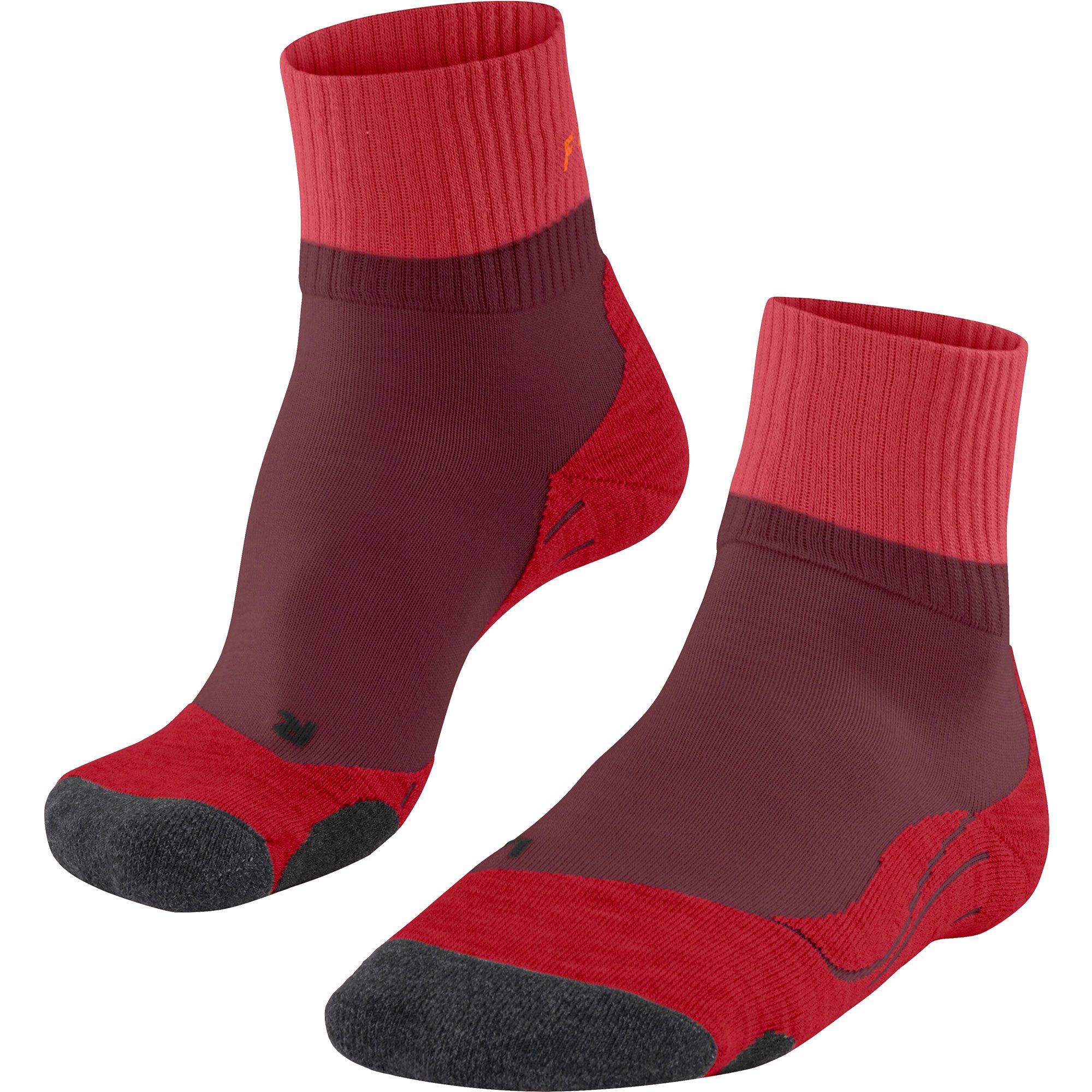 Falke TK2 Explore Short Wandersocken Damen merlot