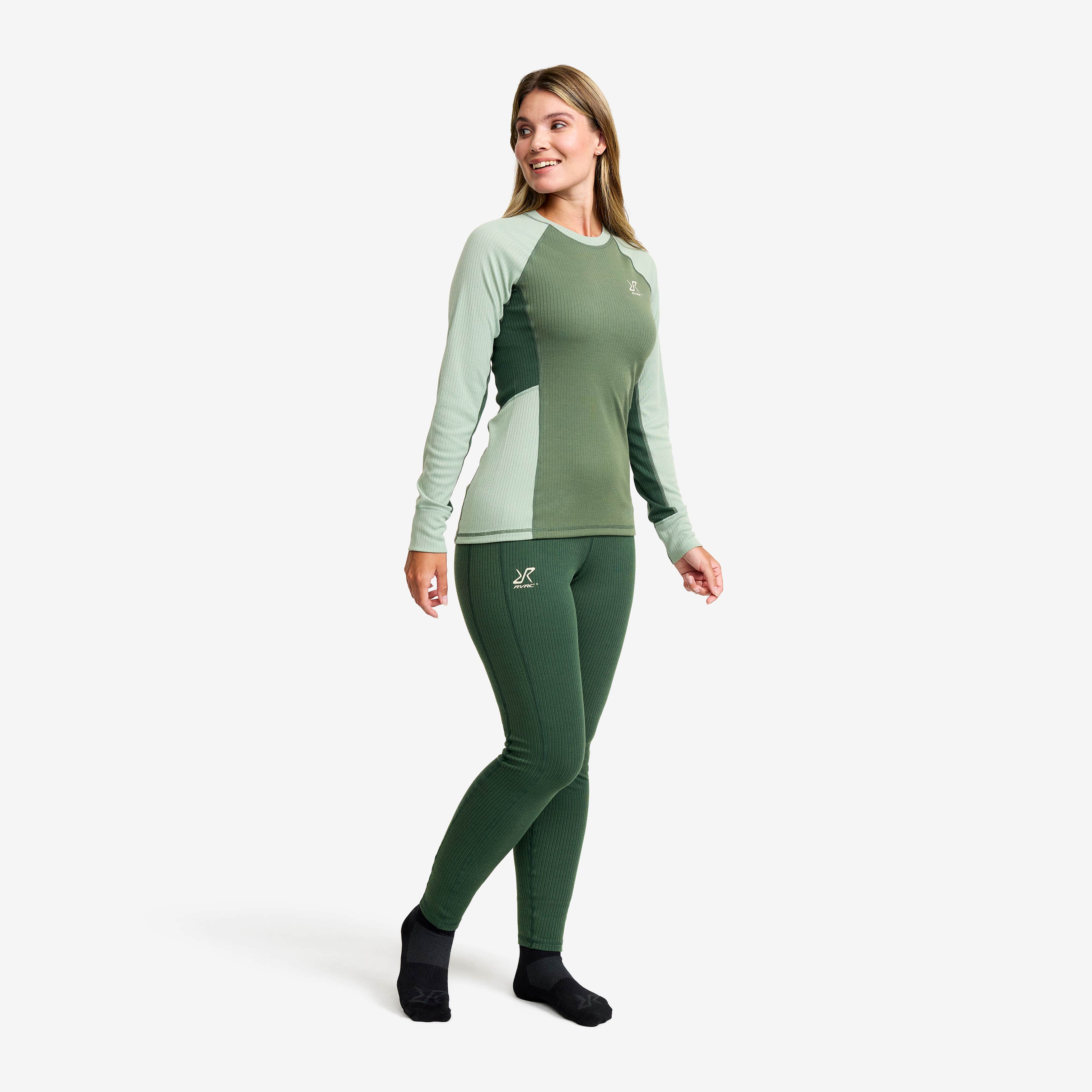 Movement Ls Top Dame Iceberg Green/Dusty Green
