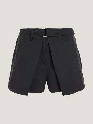 Saia-calça plissada de corte folgado