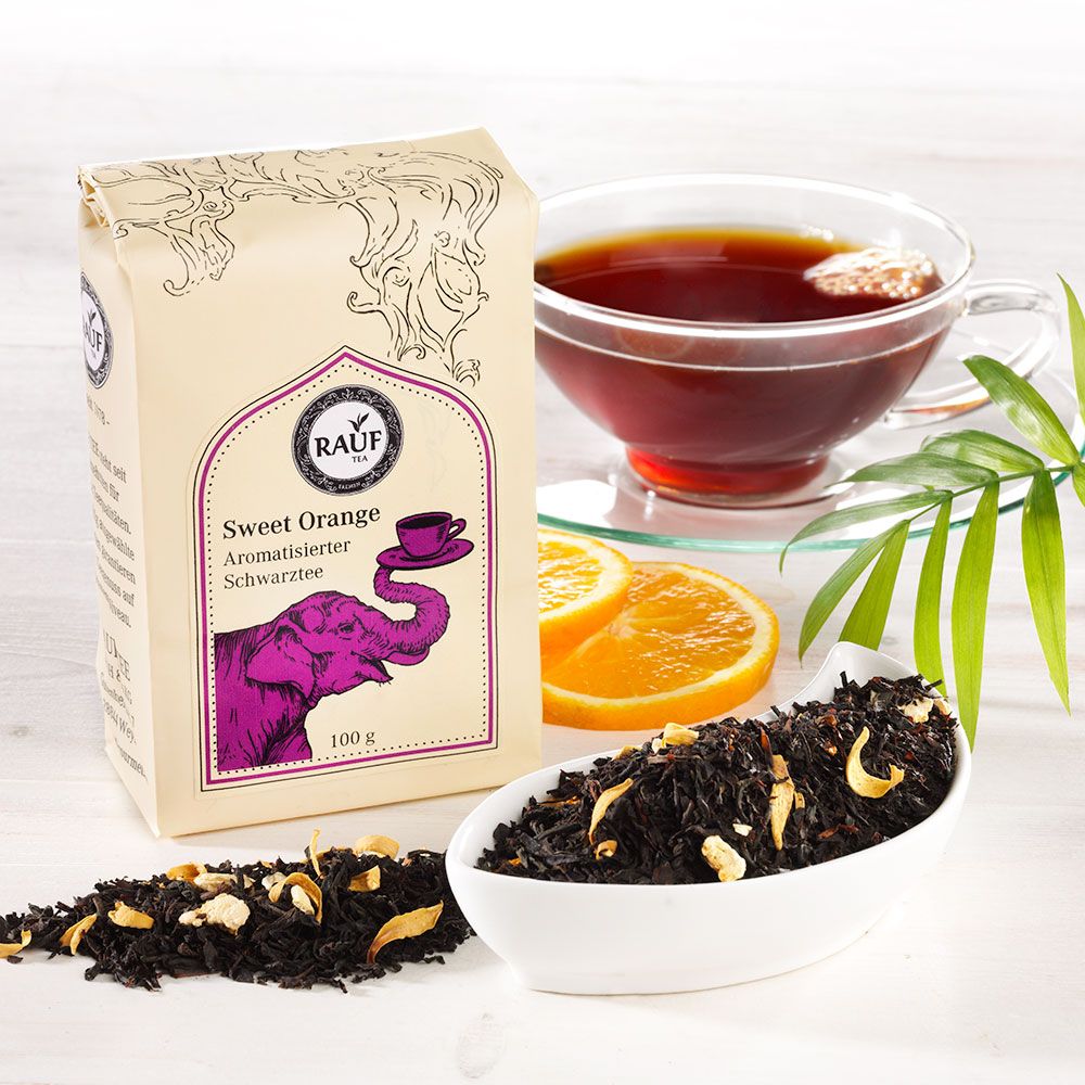 Rauf Tee aromatisierter Schwarztee Sweet Orange