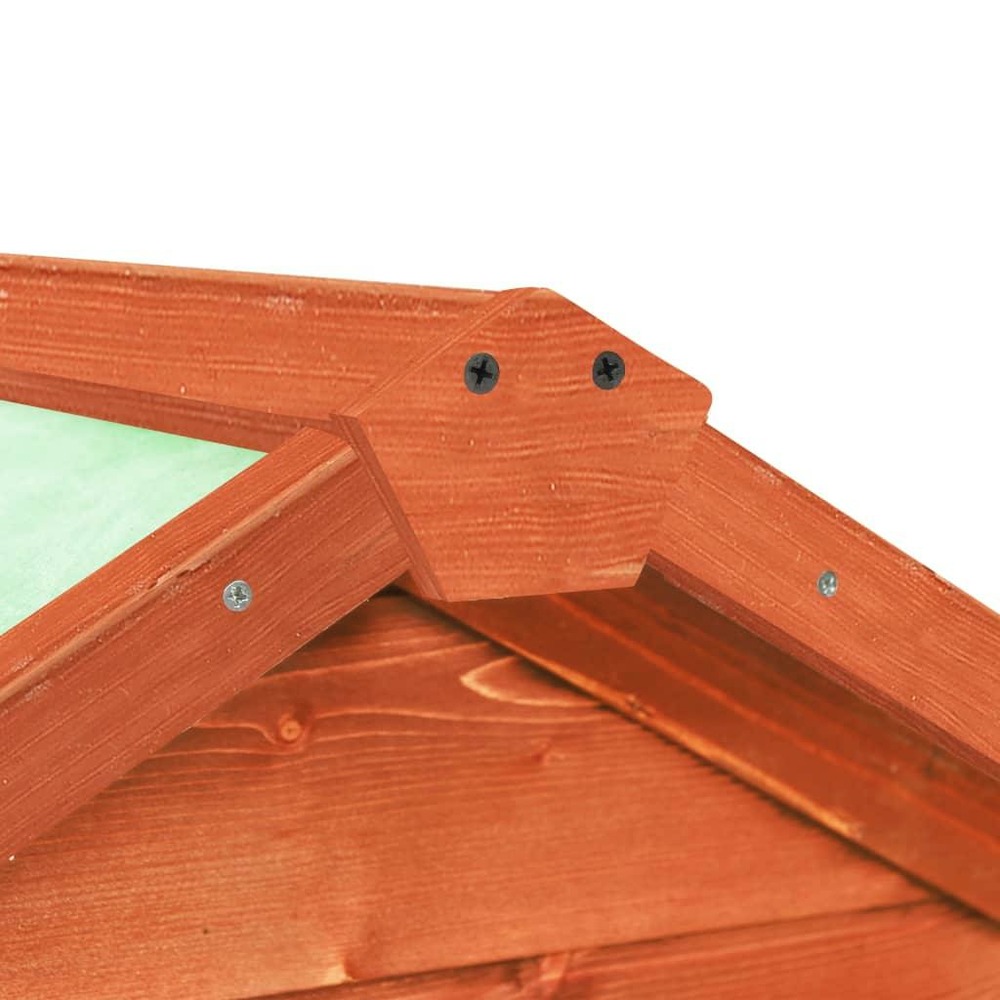 Clapier 140 x 63 x 120 cm bois de sapin massif