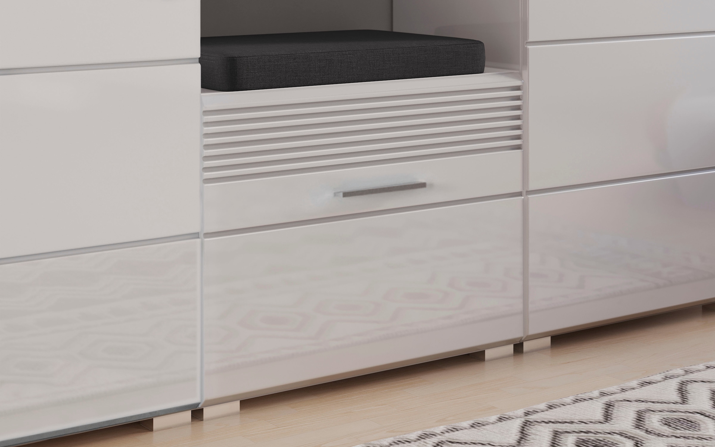 INOSIGN Garderoben-Set »Malmö, Breite 170cm, MDF Front mit Rillenfräsung, 5-teilig, best. aus:« 5 Stk. tlg.