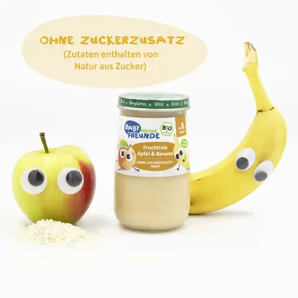 Bio Baby Fruchtreis Banane & Apfel