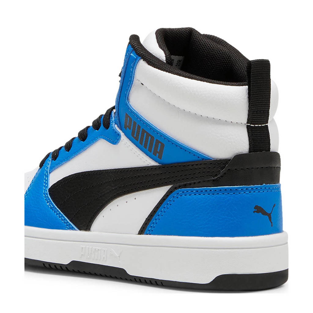 Puma Rebound v6 Mid V6 Mid sneakers wit/zwart/kobaltblauw
