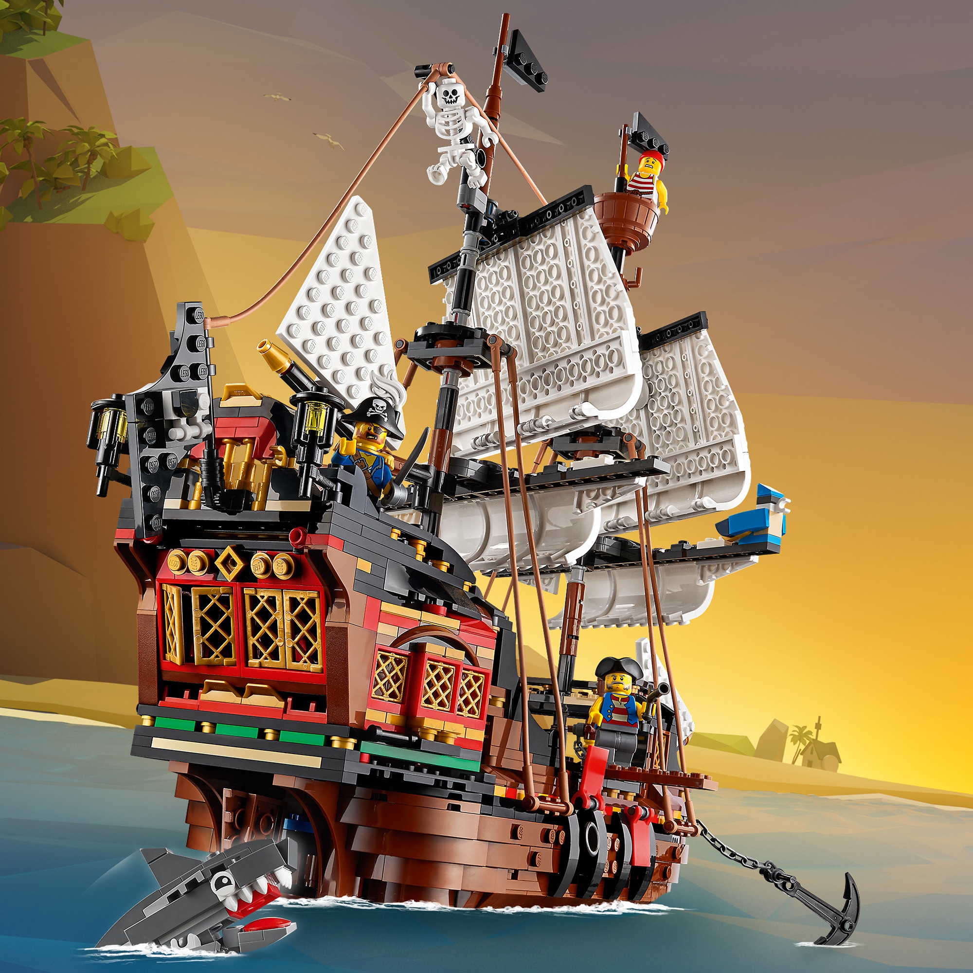 LEGO Konstruktionsspielzeug Creator Piratenschiff
