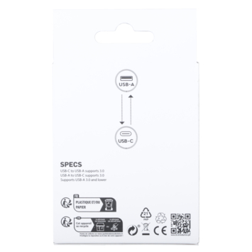 Q-Link Adapters USB-A naar USB-C en USB-C naar USB-A 2 stuks