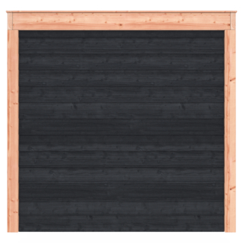 Overkapping Douglas Zwart Zweeds Rabat 545x255cm a-symmetrisch