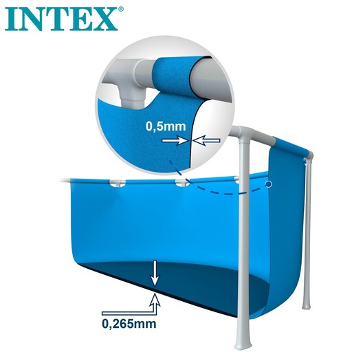 Piscina Tubular Redonda Metal Frame Intex