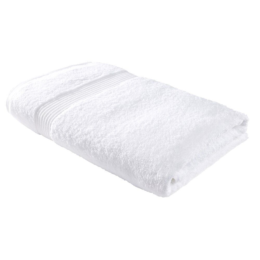 Drap de bain maxi 90x150cm coton blanc craie