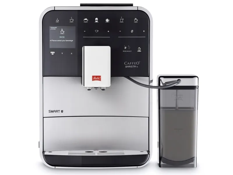 Melitta CAFFEO Barista TS Smart - Automatisk kaffemaskine med mælkeskummer - 15 bar - sølv