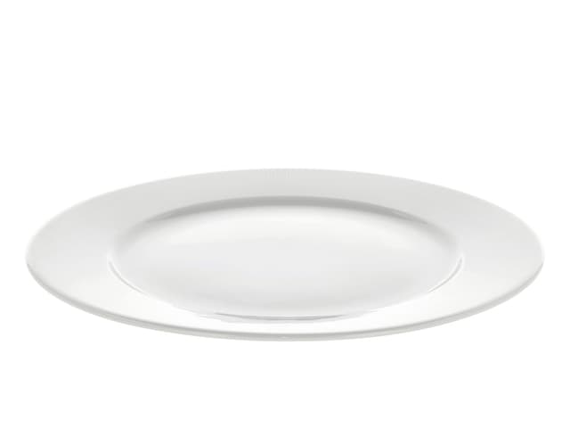 Pillivuyt Tallerken flad med fane White