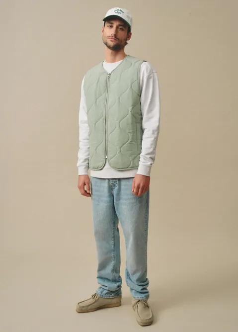 Gewatteerde bodywarmer groen (GRN.L)