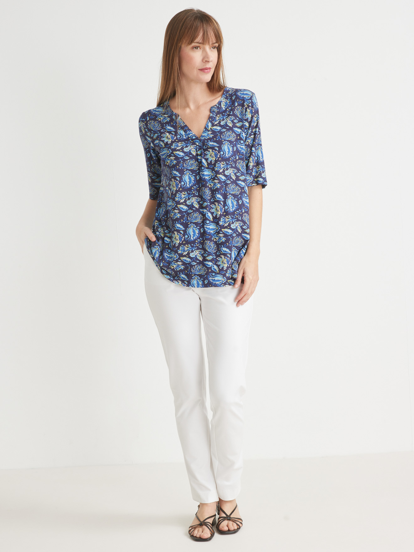 Tee-shirt tunique maille extensible