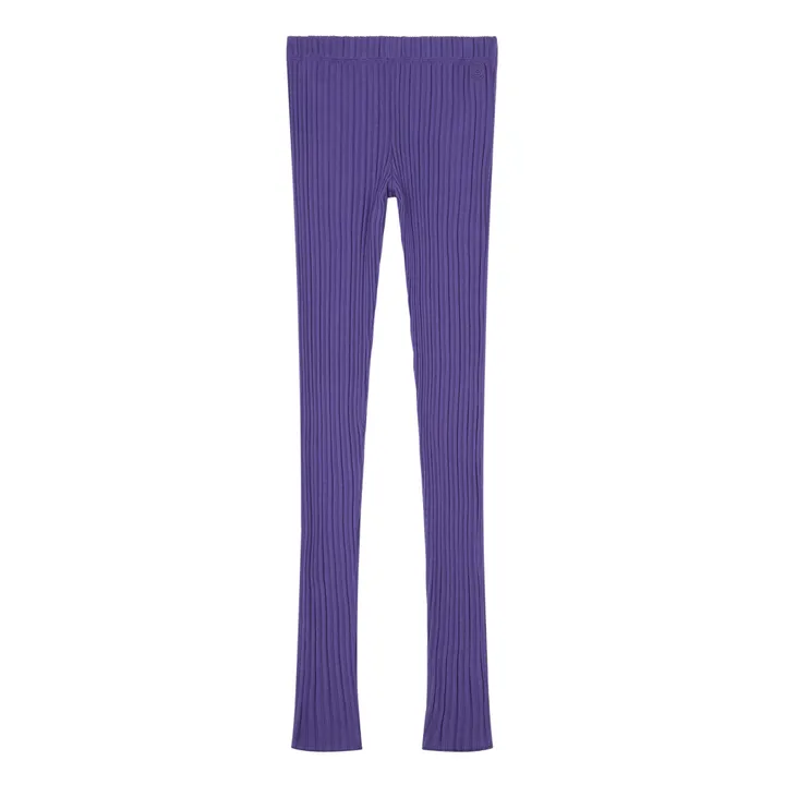 SMALLABLE BASICS Legging Femme Côtelé Coton Bio | Bleu indigo