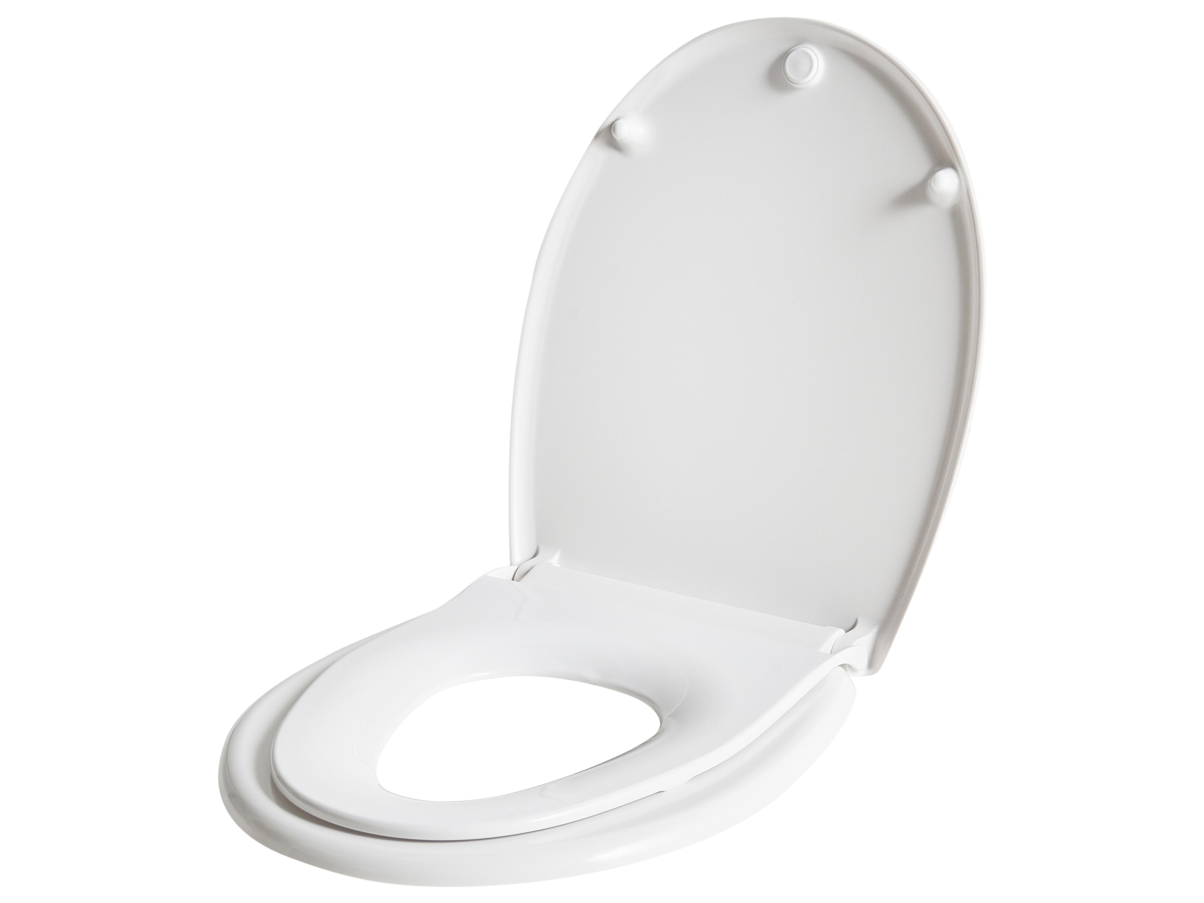 Toiletbril FAGNANO soft-close 2 in 1 Duroplast Wit