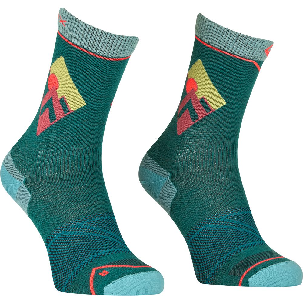 ORTOVOX Alpine Light Comp Mid Socken Damen pacific green
