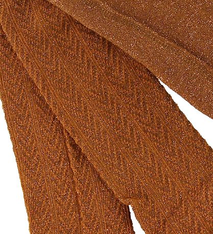 Melton trømpebukser - Orange m. Glimmer
