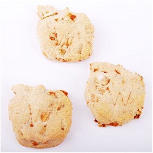 Biscoitos Cookieswil para cães que ajudam a limpar os dentes.