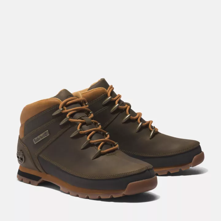 Bota Euro Sprint Hiker Masculina nas cores Verde e Amarela.