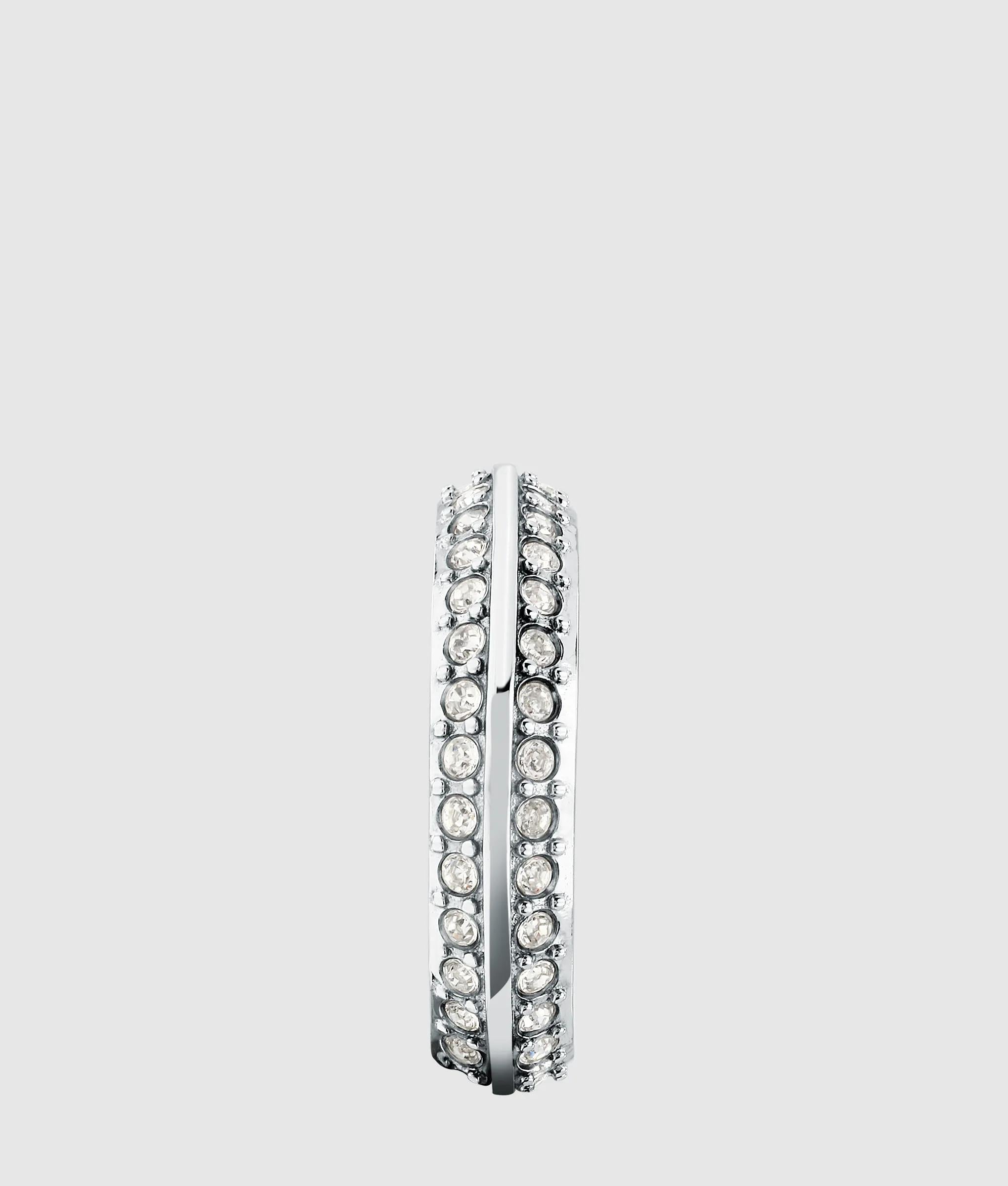 Zilveren kristallen ring