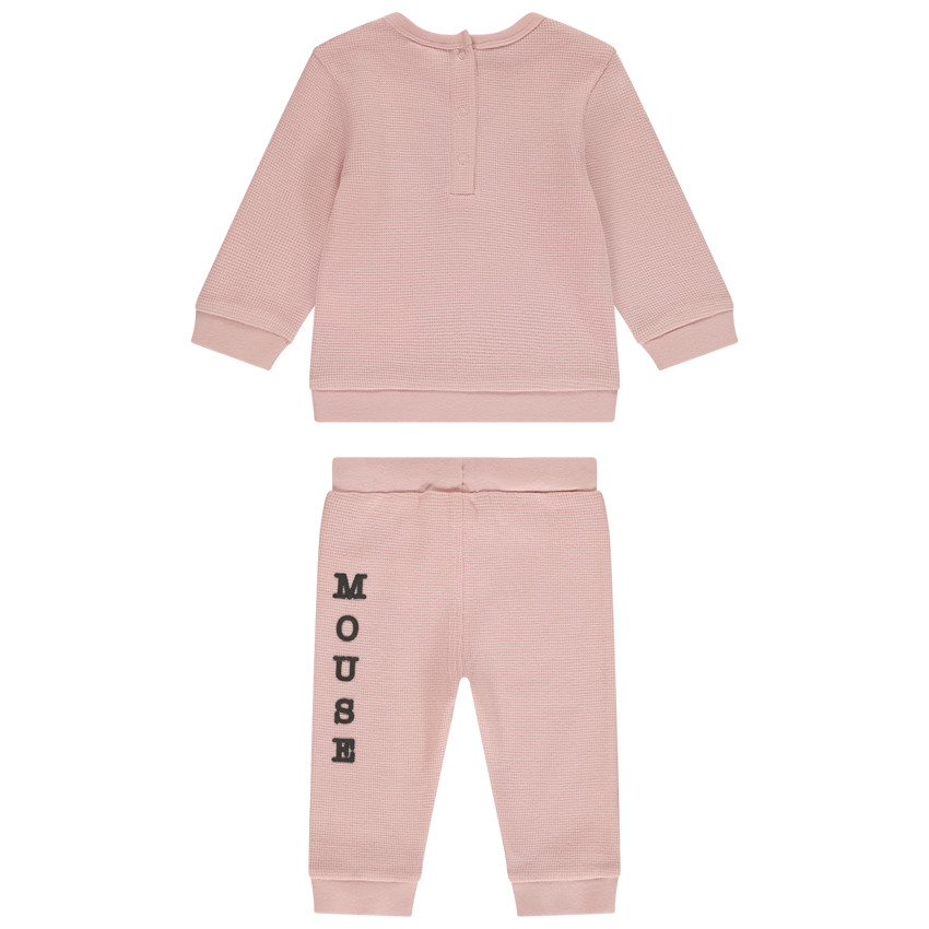Ensemble jogging en nid d'abeille Minnie  pour bébé fille