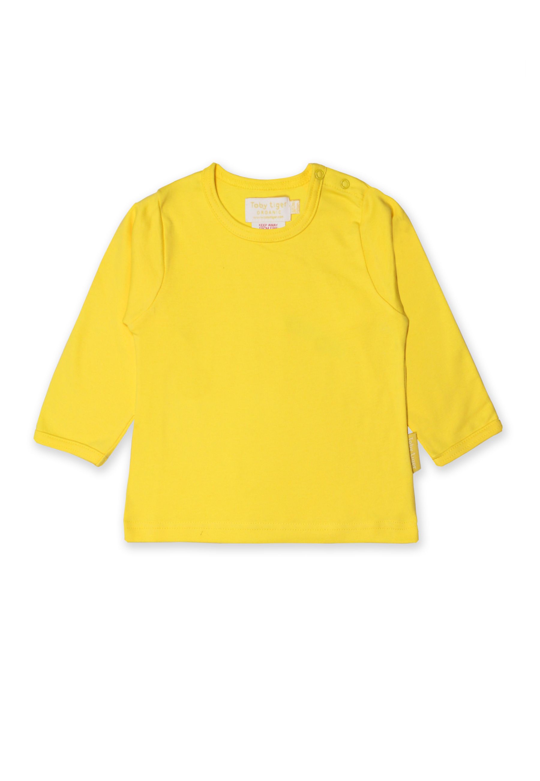 Toby Tiger Langarmshirt , gelb unifarben