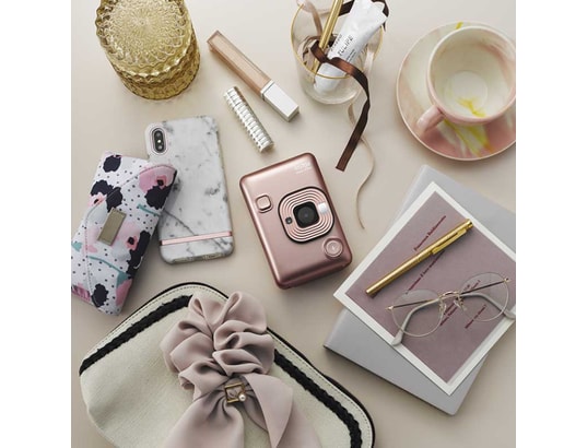 FUJIFILM - Appareil photo instantané numérique Fujifilm instax mini LiPlay blush gold